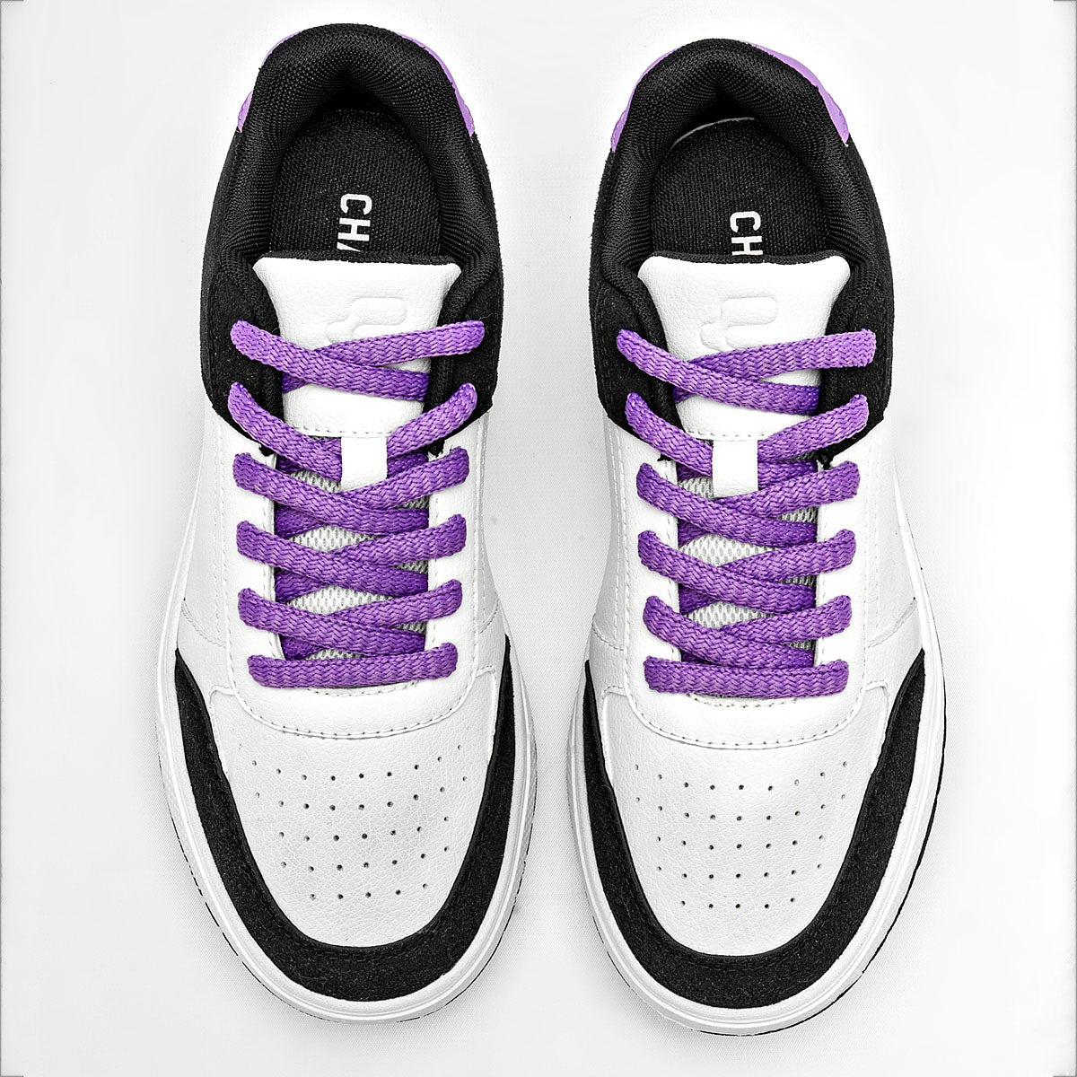 TENIS URBANO MUJER CHARLY 1043164002 BLANCO NEGRO LILA