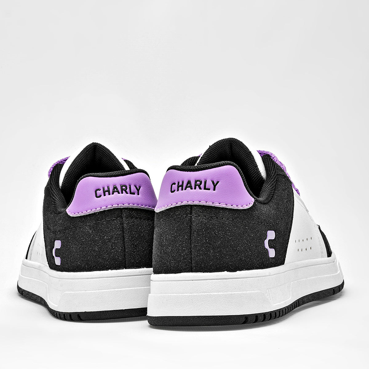 TENIS URBANO MUJER CHARLY 1043164002 BLANCO NEGRO LILA