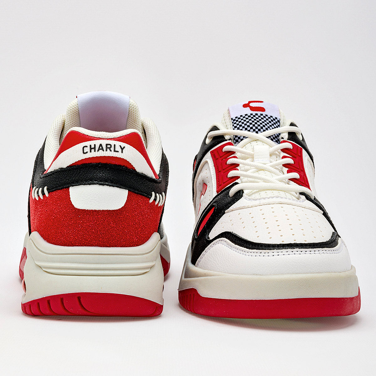 TENIS URBANO HOMBRE CHARLY 1086478008 BLANCO NEGRO ROJO