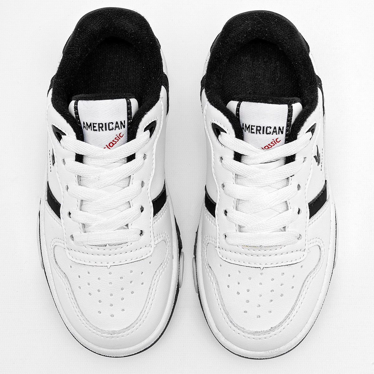 TENIS NIÑO URBANO AMERICAN FIRE 7143 BLANCO NEGRO