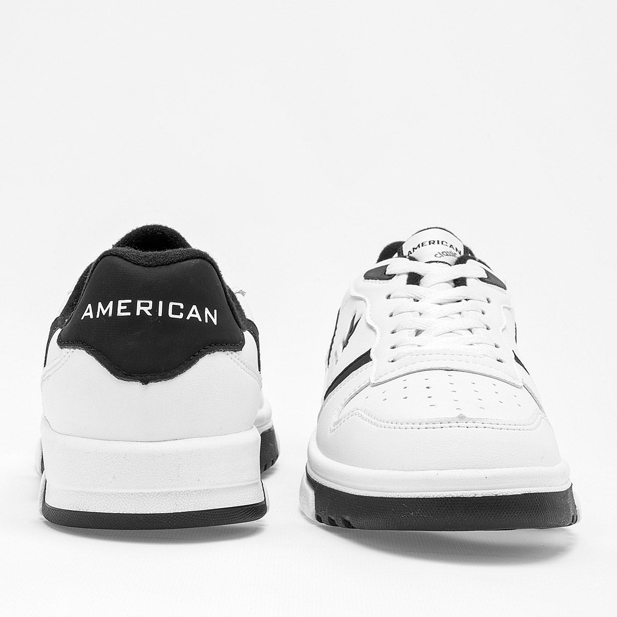 TENIS URBANO JUVENIL AMERICAN FIRE 7143 BLANCO NEGRO