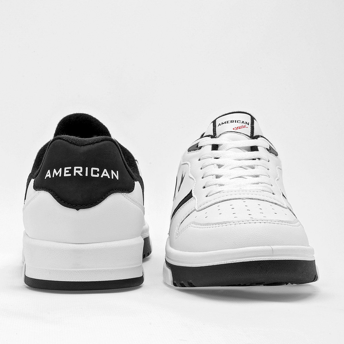 TENIS URBANO HOMBRE AMERICAN FIRE 7143 BLANCO NEGRO