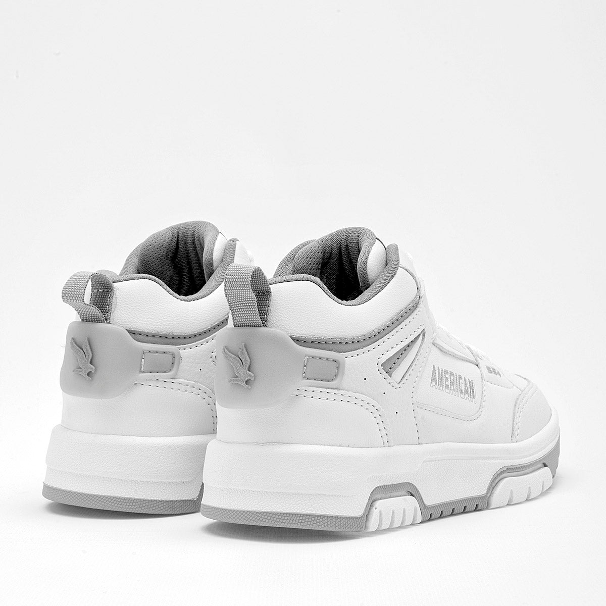 TENIS NIÑO URBANO AMERICAN FIRE 7146 BLANCO GRIS