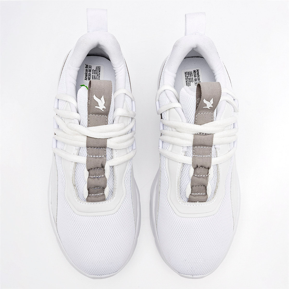 TENIS URBANO JUVENIL AMERICAN FIRE A97 BLANCO GRIS