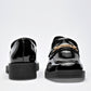 Mocasin Casual Charol Been Class Mujer 19461 Negro