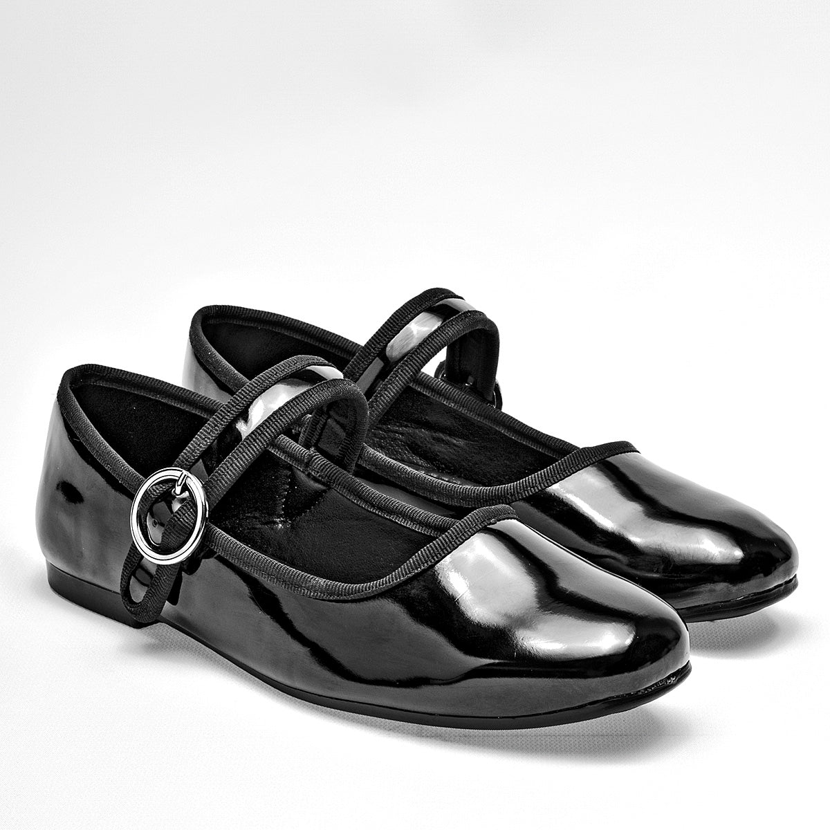 Flats Casuales Charol Been Class Mujer 19464 Negro