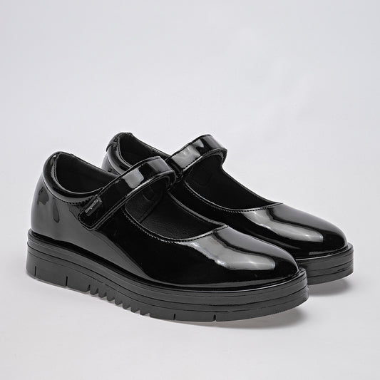 ZAPATO CASUAL MUJER COQUETA 54906C NEGRO CHAROL