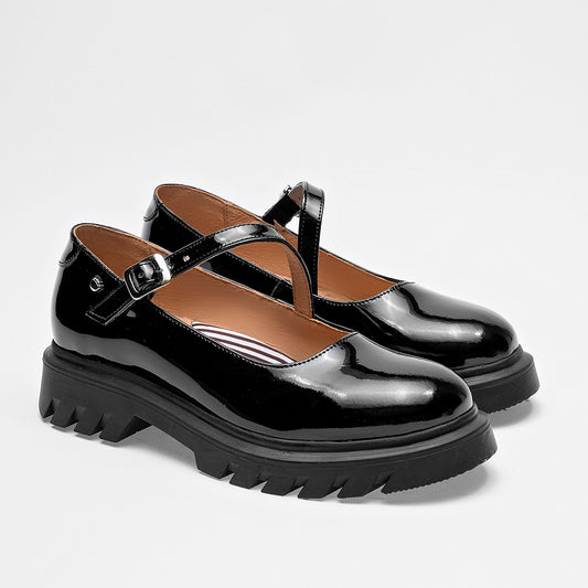 ZAPATO CASUAL MUJER ELEFANTE 19573 NEGRO CHAROL