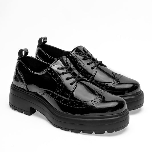 ZAPATO CASUAL MUJER GREEN LOVE 95120 NEGRO CHAROL