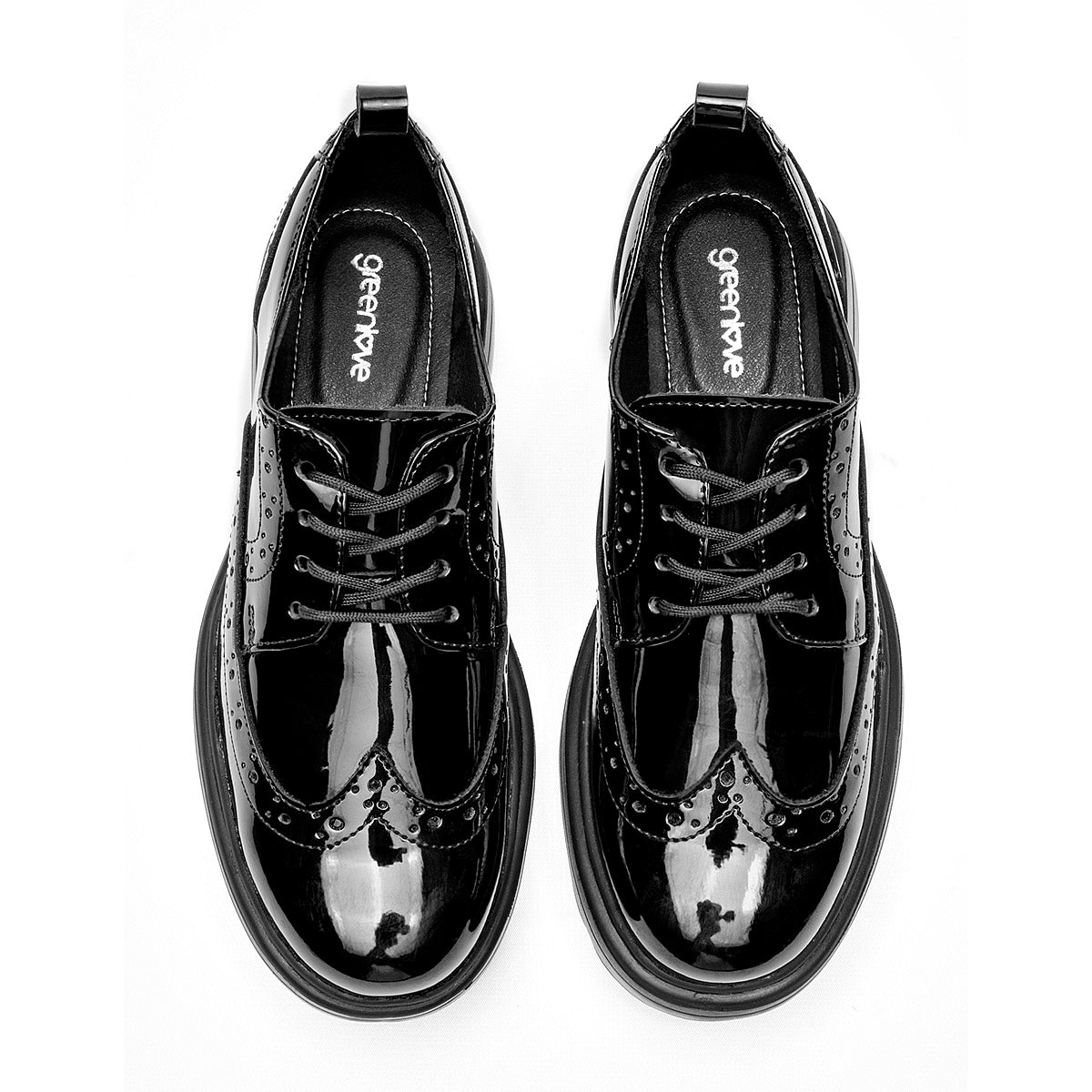 ZAPATO CASUAL MUJER GREEN LOVE 95120 NEGRO CHAROL