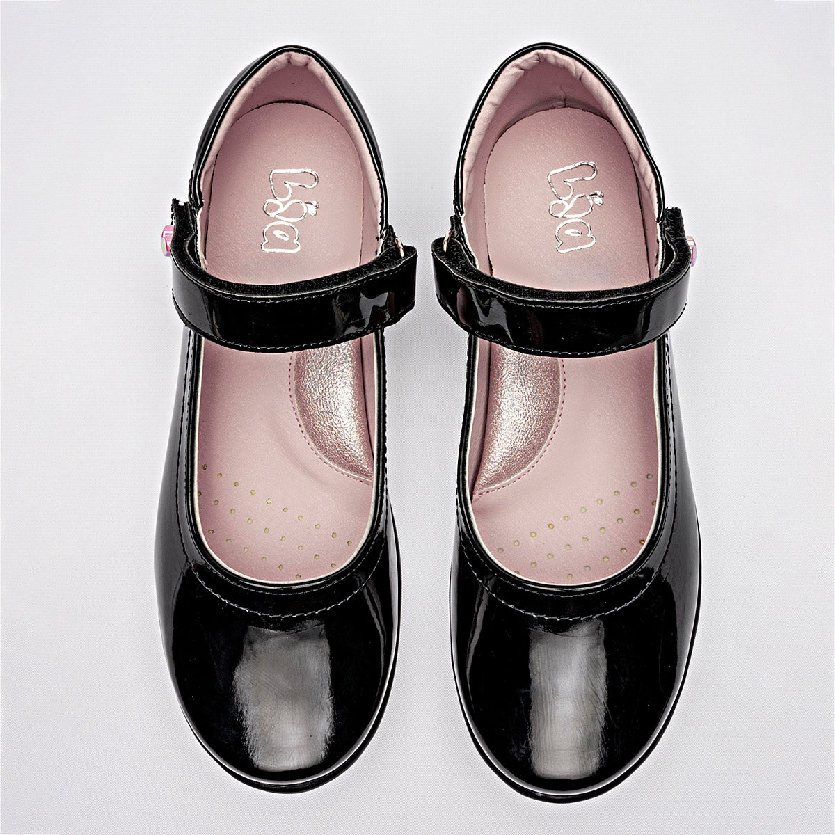 ZAPATO CASUAL MUJER LIA 05 NEGRO CHAROL