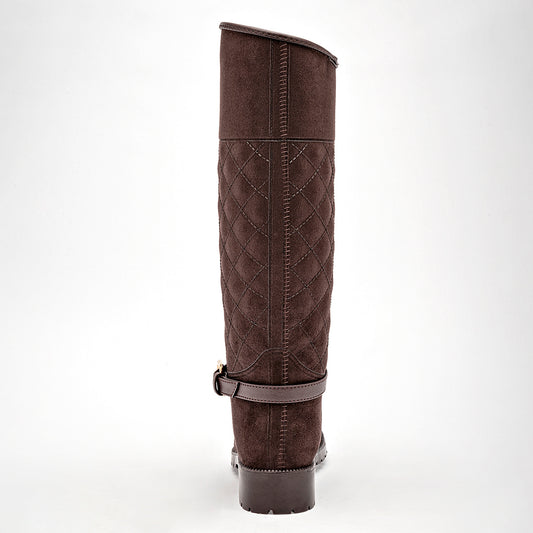 Bota Larga impermeable Top Moda Mujer 1508 Cafe Tubo 37 Cm