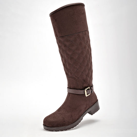      Bota Larga impermeable Top Moda Mujer 1508 Cafe Tubo 37 Cm