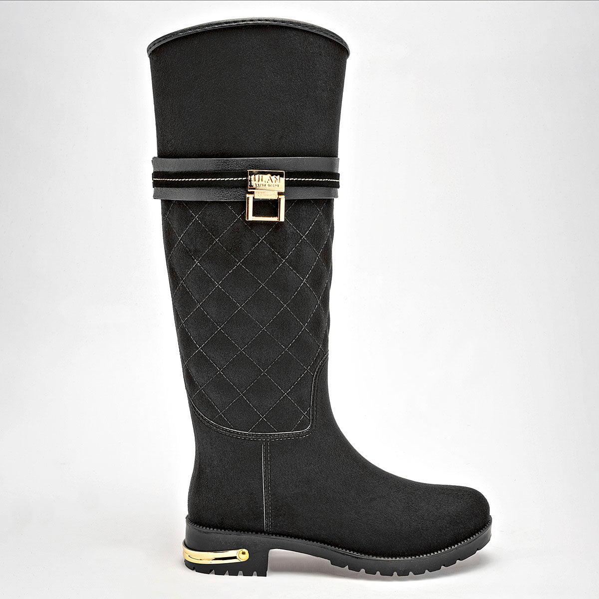 Bota Larga impermeable Top Moda Mujer 1510 Negro Tubo 37
