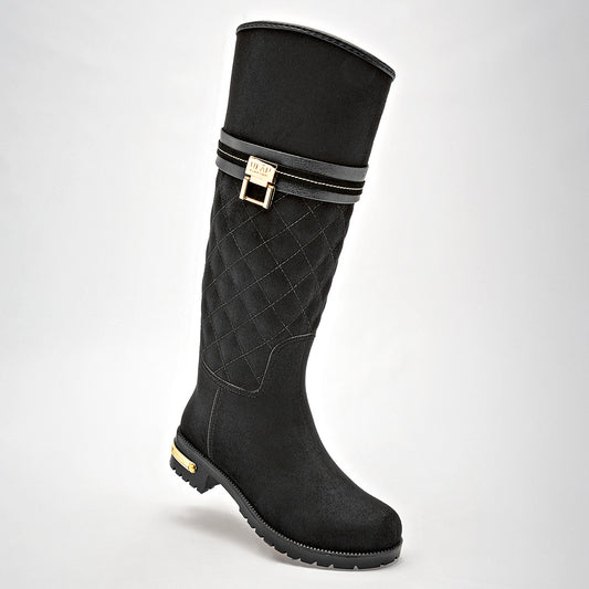      Bota Larga impermeable Top Moda Mujer 1510 Negro Tubo 37