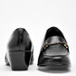 Zapato Confort Piel Flexi Mujer 45233 Negro Plataforma 5 Cm