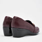 Zapato Confort Piel Flexi Mujer 45233 Vino Plataforma 5 Cm