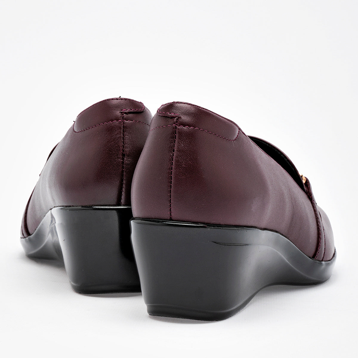 Zapato Confort Piel Flexi Mujer 45233 Vino Plataforma 5 Cm
