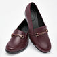 Zapato Confort Piel Flexi Mujer 45233 Vino Plataforma 5 Cm