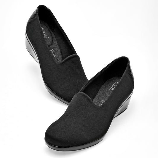 Zapato De Plataforma Flexi Mujer 45238 Negro Plataforma 5 Cm