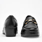 Zapato Confort Piel Flexi Mujer 104830 Negro Plataforma 4 Cm