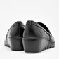 Zapato Confort Piel Flexi Mujer 104830 Negro Plataforma 4 Cm