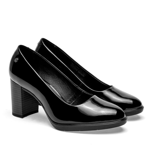 Zapatilla Casual Flexi Mujer 133905 Negro Tacon 7 Cm