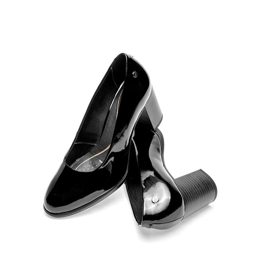 Zapatilla Casual Flexi Mujer 133905 Negro Tacon 7 Cm