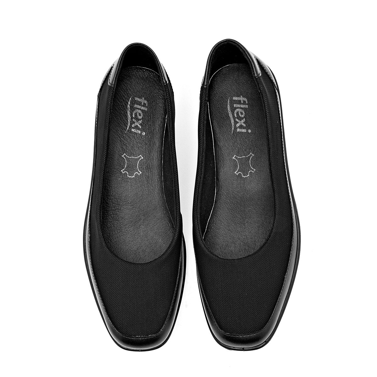 Zapato Confort Flexi Mujer 136702 Negro Plataforma 4 Cm