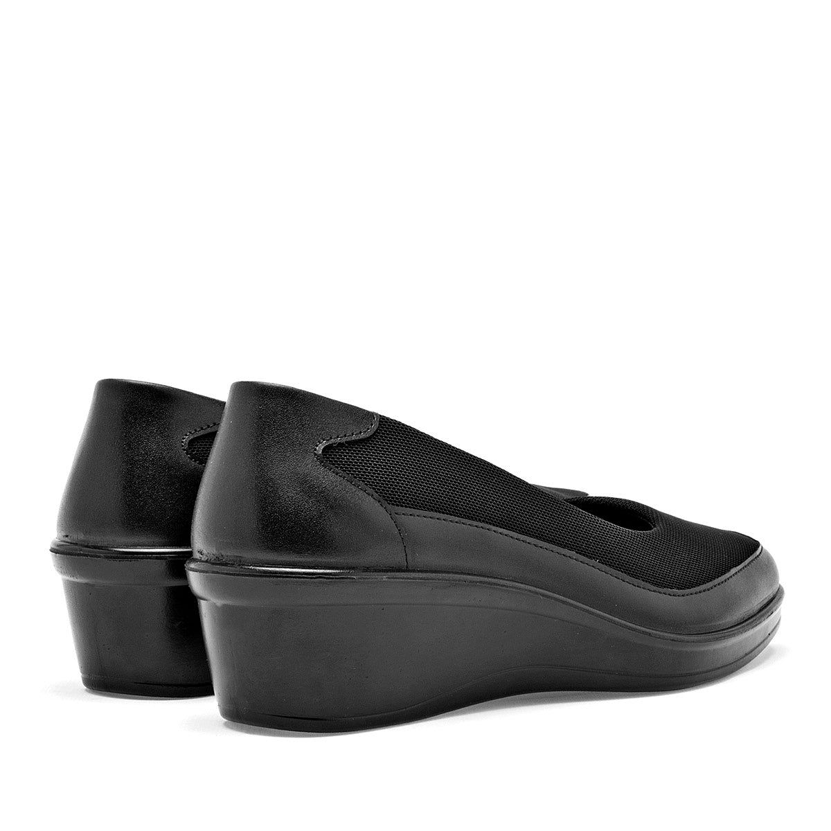 Zapato Confort Flexi Mujer 136702 Negro Plataforma 4 Cm
