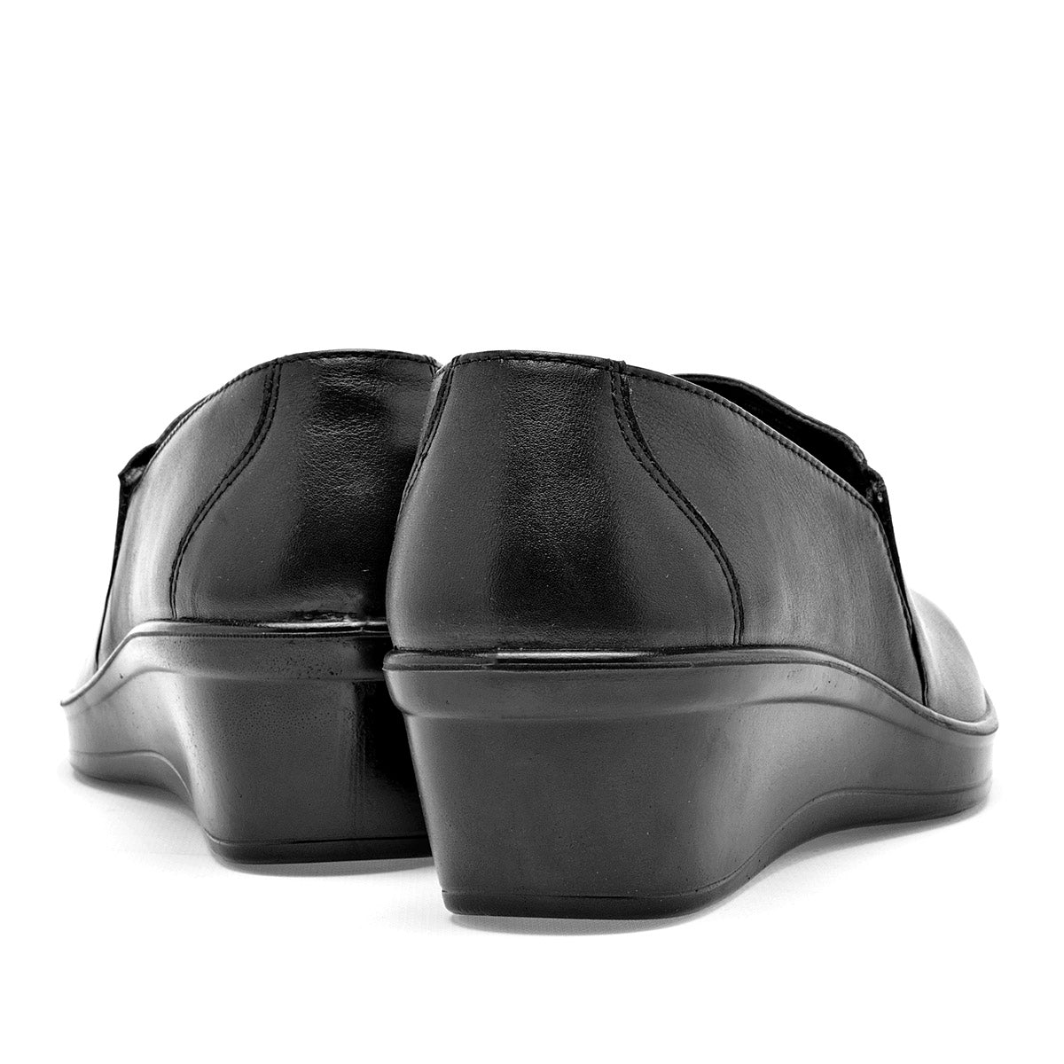 Zapato Plataforma Piel Flexi 136707 Negro Plataforma 4 Cm