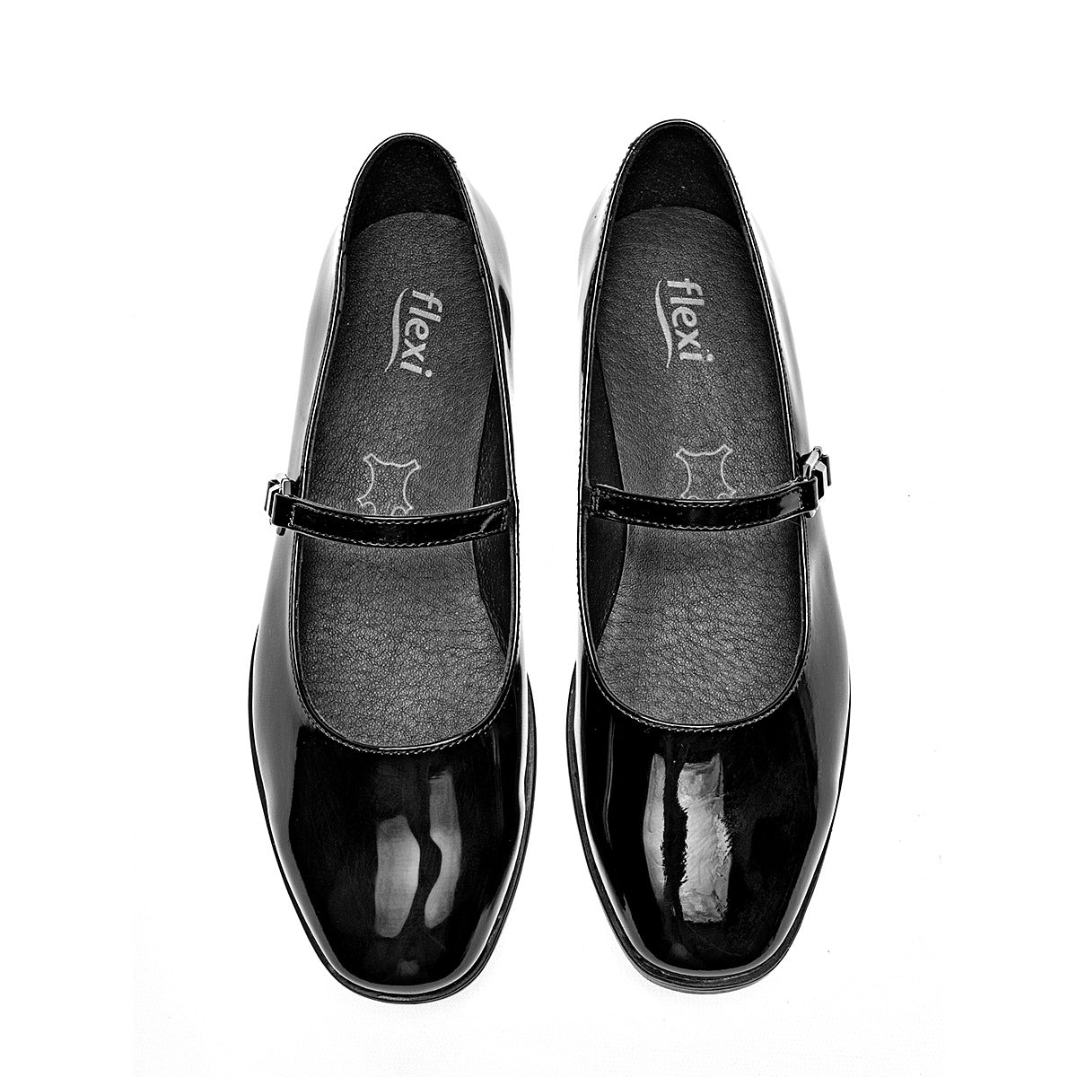 ZAPATO CASUAL MUJER FLEXI 137201 NEGRO CHAROL