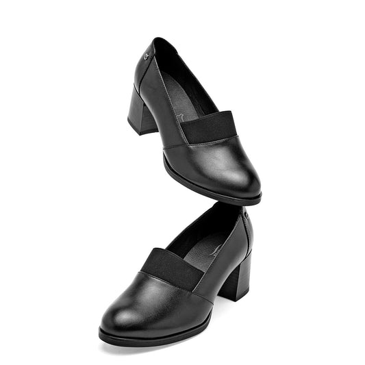 Zapato Tacon Piel Flexi Mujer 137301 Negro Tacon 6 Cm