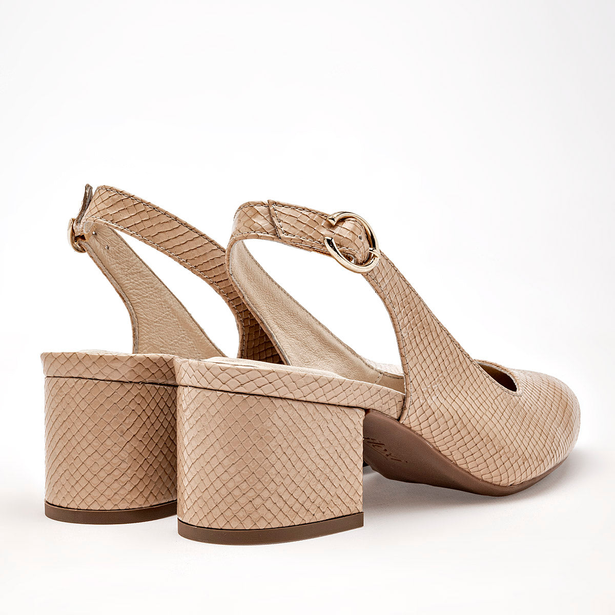 Zapatilla Casual Flexi Mujer 137503 Beige Tacon 6 Cm