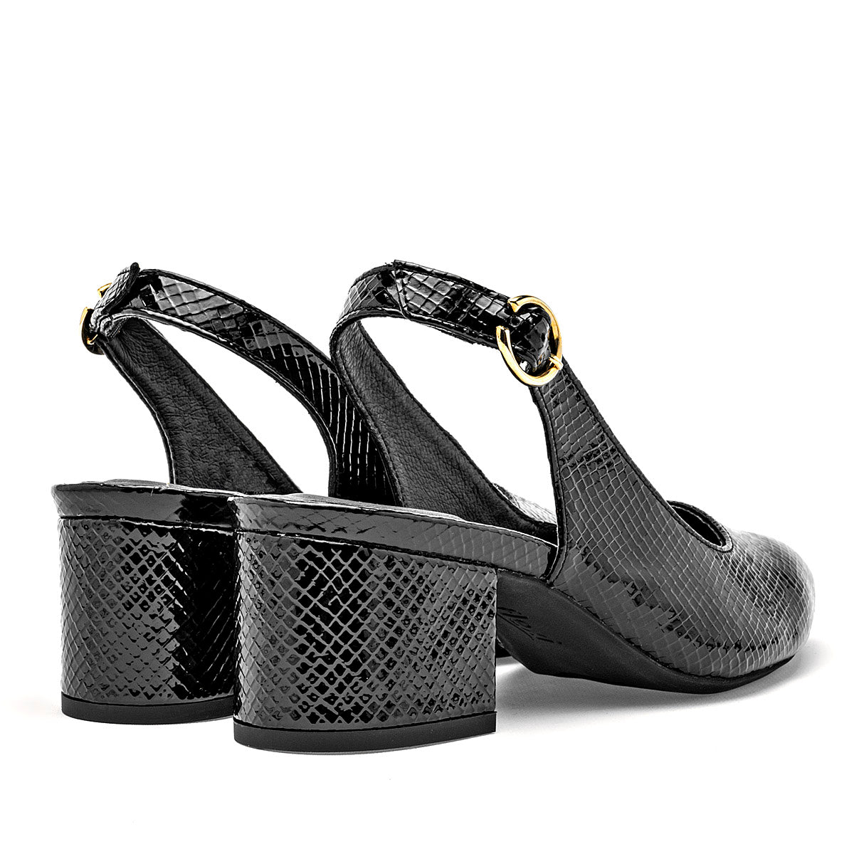 Zapatilla Casual Flexi Mujer 137503 Negro Tacon 6 Cm