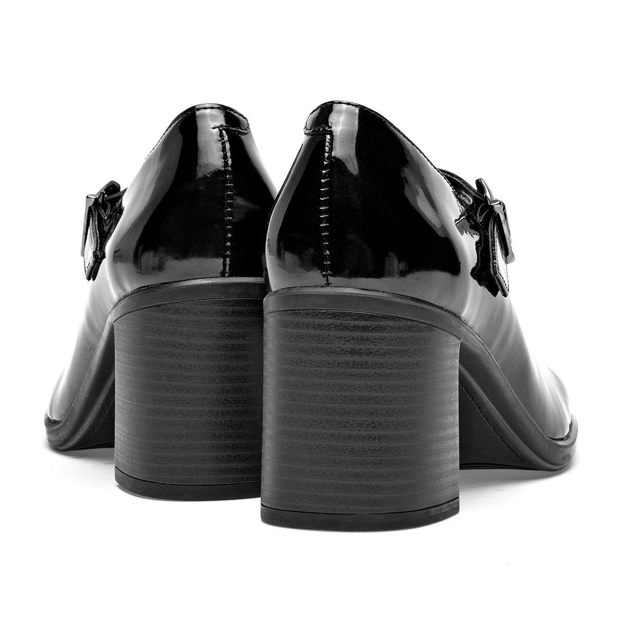 Zapato Tacon Cuadrado Flexi Mujer 137603 Negro Tacon 7 Cm