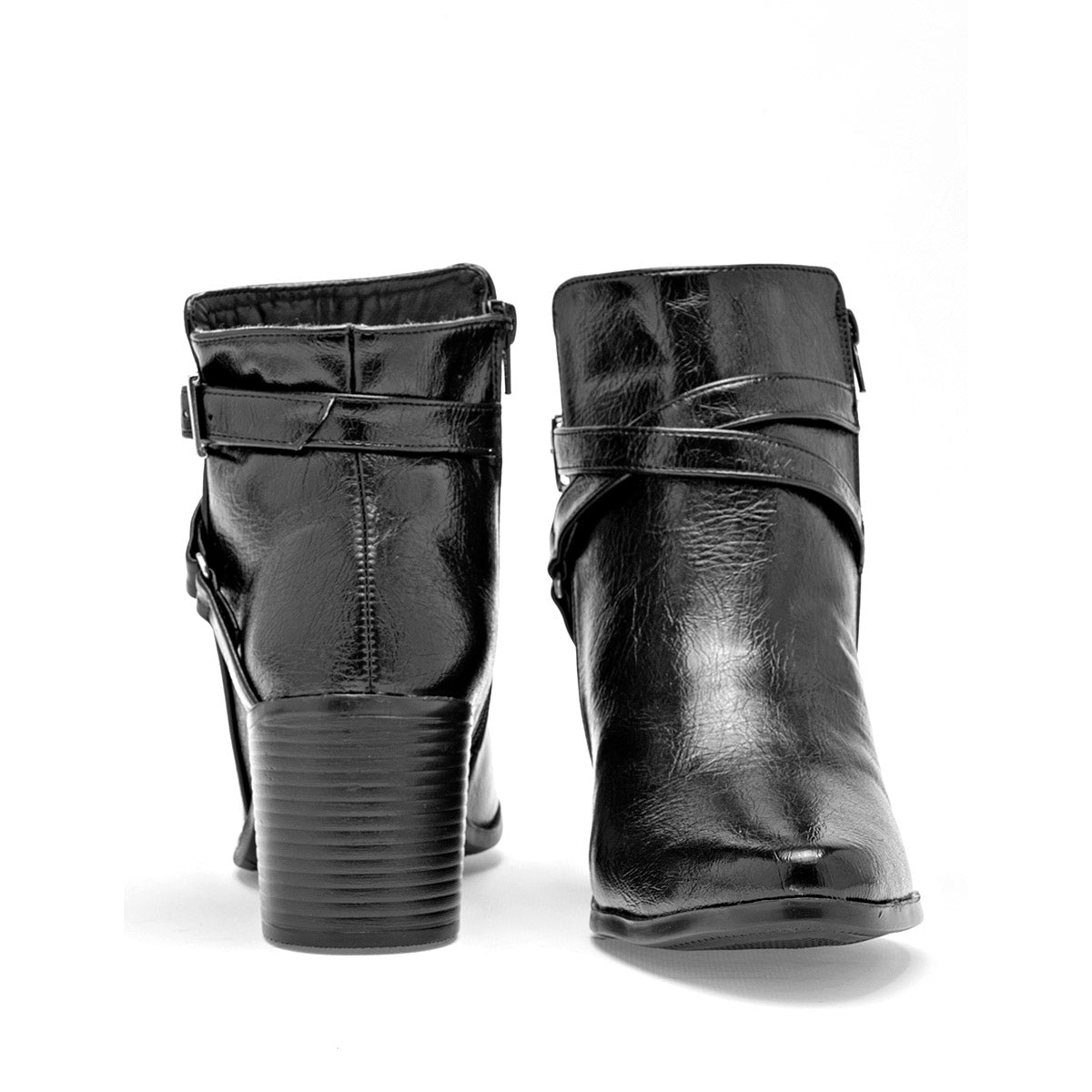 Bota Vaquera Adriano Borzani Mujer 99 Negro Tacon 7 Cm