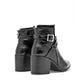 Bota Vaquera Adriano Borzani Mujer 99 Negro Tacon 7 Cm