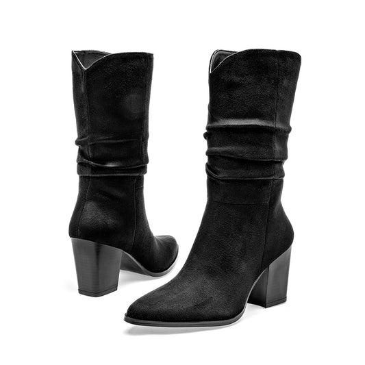      Bota Larga Clasben Para Mujer Jessy Tacon 8cm Tubo 25cm