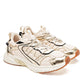 TENIS URBANO MUJER CLASBEN SANTORINI BEIGE ORO NEGRO