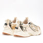 TENIS URBANO MUJER CLASBEN SANTORINI BEIGE ORO NEGRO