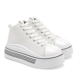 Tenis Chunky Clasben Mujer Urss Blanco Plataforma 6 Cm
