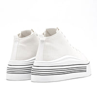 Tenis Chunky Clasben Mujer Urss Blanco Plataforma 6 Cm