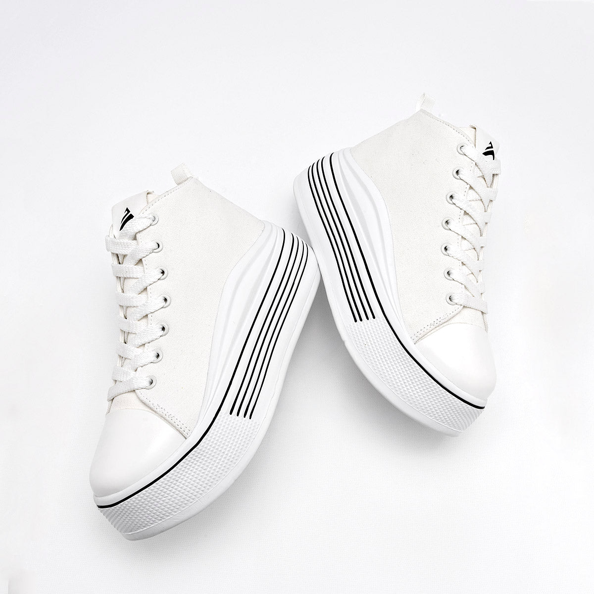      Tenis Chunky Clasben Mujer Urss Blanco Plataforma 6 Cm