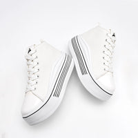      Tenis Chunky Clasben Mujer Urss Blanco Plataforma 6 Cm
