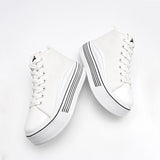      Tenis Chunky Clasben Mujer Urss Blanco Plataforma 6 Cm