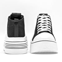 Tenis Chunki Clasben Mujer Urss Negro Plataforma 6 Cm