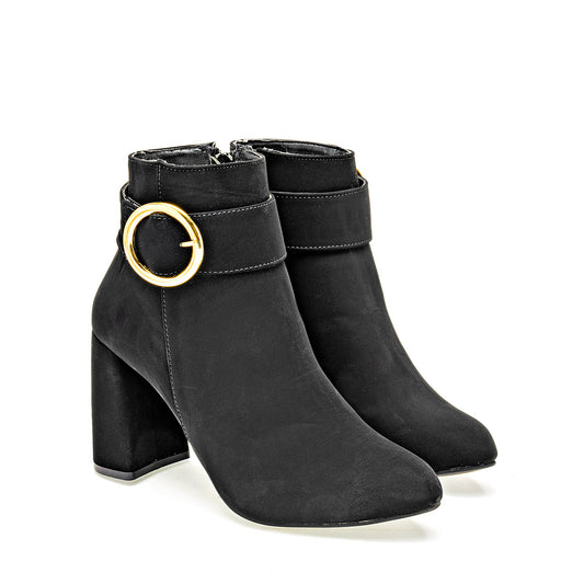 Botin Damita Mujer 108062 Negro Tacon 9 Cm Tubo 11 Cm