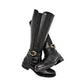      Bota Larga Etnia Para Mujer 1707 Color Negro Tubo 35 Cm