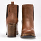 Botin Casual Gösh Mujer 3060d02 Camel Tacon 8 Cm Tubo 12 Cm